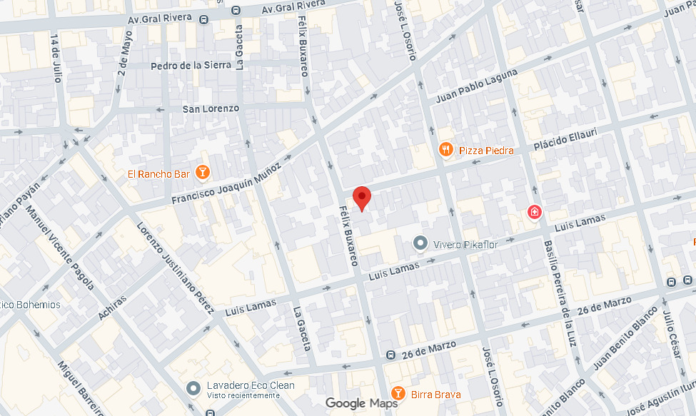 Ubicación de Buxareo 1286, Montevideo, Uruguay